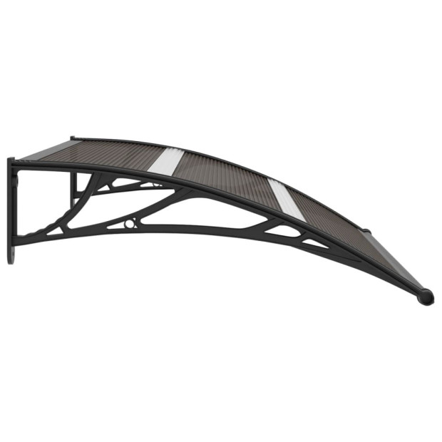 Door Canopy Black 120x80 Cm PC Board Image 3