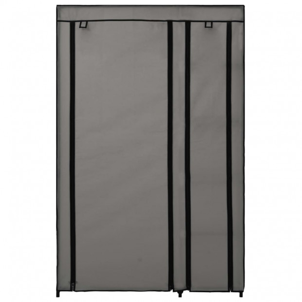 Folding Wardrobe Grey 110x45x175 Cm Fabric Image 3