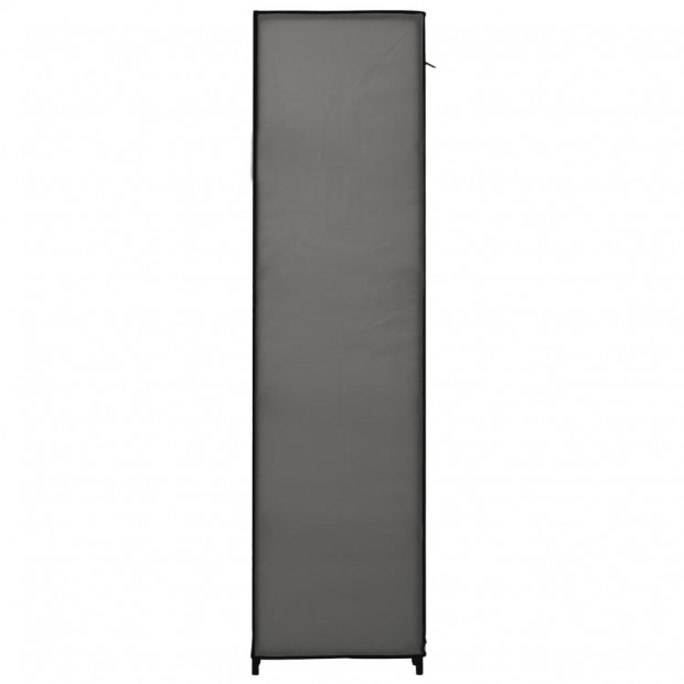 Folding Wardrobe Grey 110x45x175 Cm Fabric Image 5
