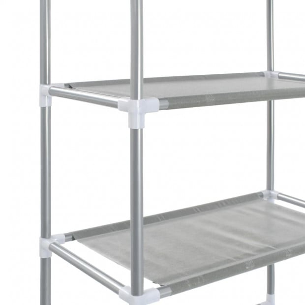 3-tier Storage Rack Over Toilet Silver 53x28x169 Cm Image 7