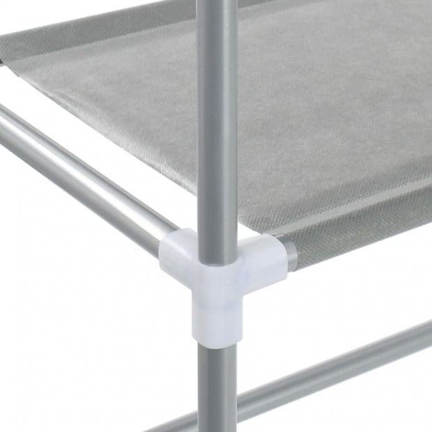 3-tier Storage Rack Over Laundry Machine Silver 69x28x169 Cm Image 7