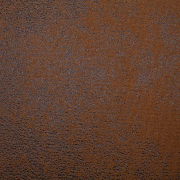 Chaise Longue With Pillow Brown Faux Suede Leather Image 3