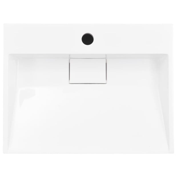 Wash Basin 50x38x13 Cm Mineral Cast/marble Cast White Image 4
