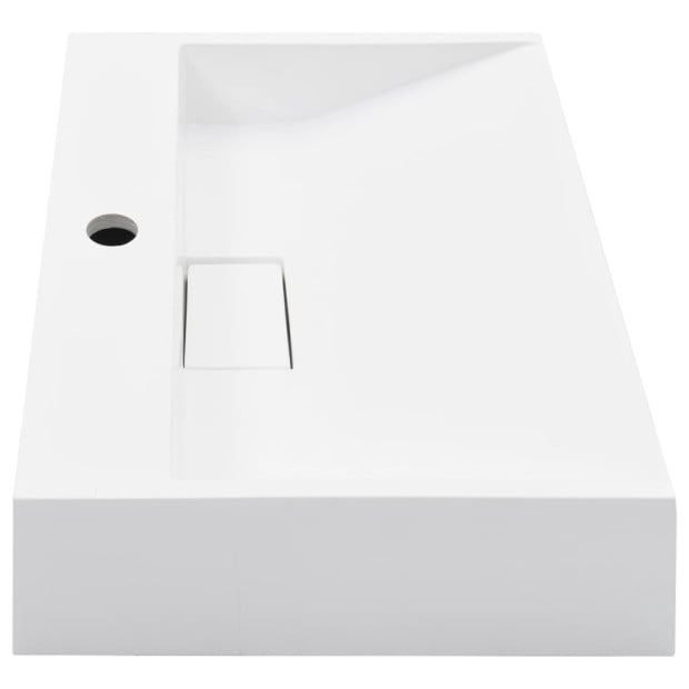 Wash Basin 50x38x13 Cm Mineral Cast/marble Cast White Image 5