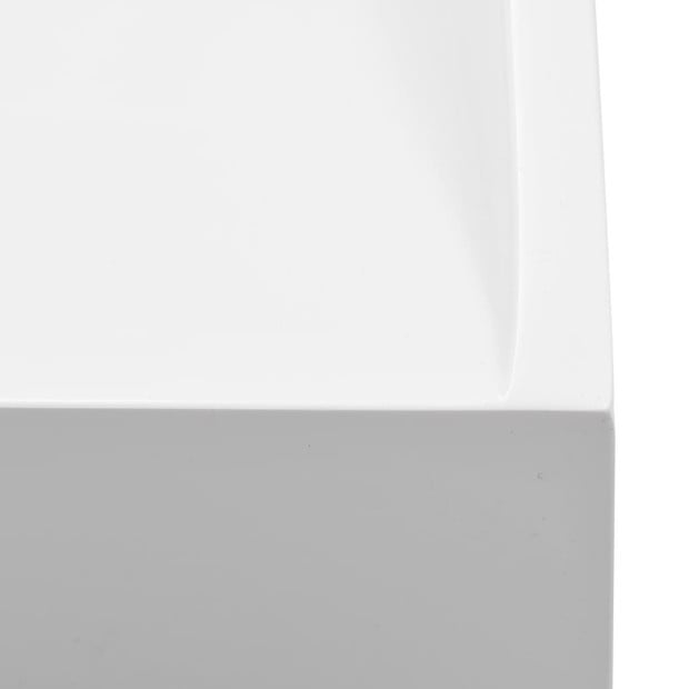 Wash Basin 50x38x13 Cm Mineral Cast/marble Cast White Image 6