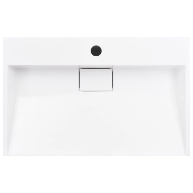 Wash Basin 60x38x11 Cm Mineral Cast/marble Cast White Image 4