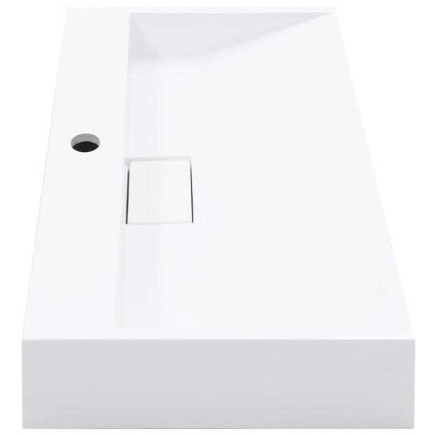 Wash Basin 60x38x11 Cm Mineral Cast/marble Cast White Image 5