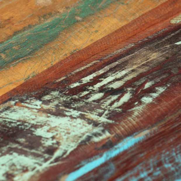 Coffee Table 120x50x30 Cm Solid Reclaimed Wood And Steel Image 2