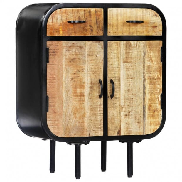 Sideboard 60x30x75 Cm Solid Mango Wood And Iron Image 9