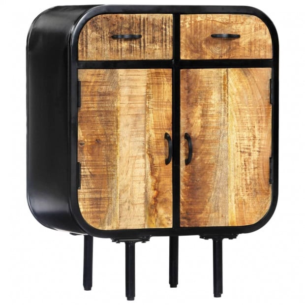 Sideboard 60x30x75 Cm Solid Mango Wood And Iron Image 10