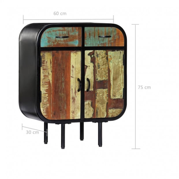 Sideboard 60x30x75 Cm Solid Reclaimed Wood Image 6