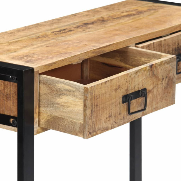 Console Table 90x30x75 Cm Solid Mango Wood Image 5