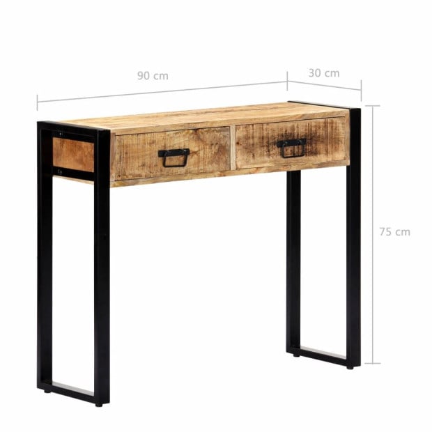 Console Table 90x30x75 Cm Solid Mango Wood Image 7