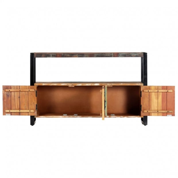 Sideboard 120x30x75 Cm Solid Reclaimed Wood Image 6