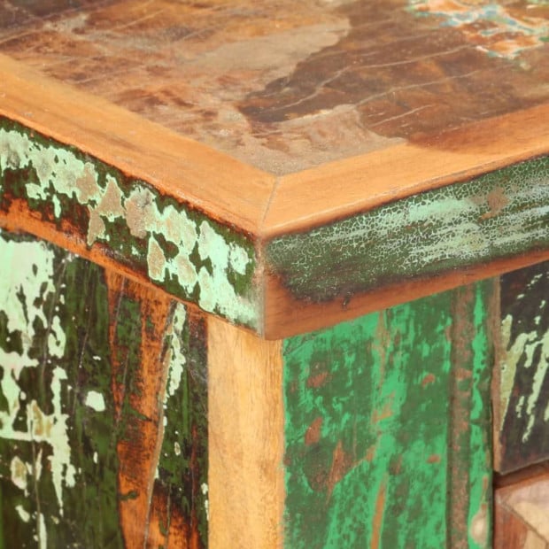 Chest Of Drawers 130x40x80 Cm Solid Reclaimed Wood Image 2