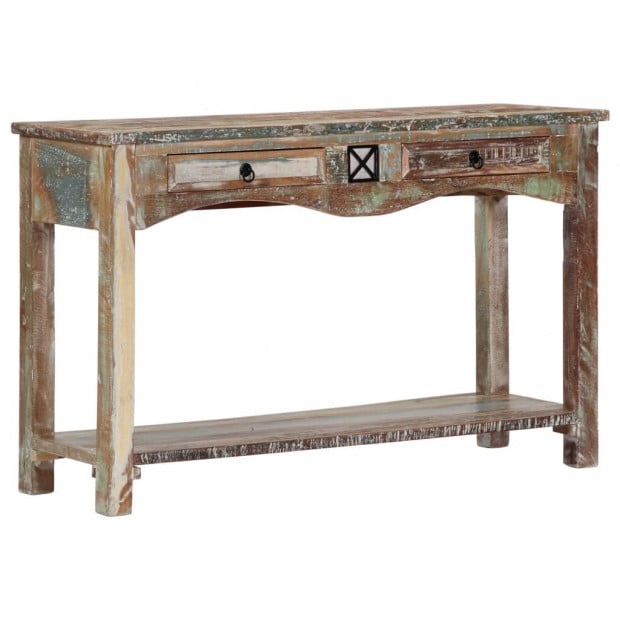 Console Table 120x40x75 Cm Solid Reclaimed Wood