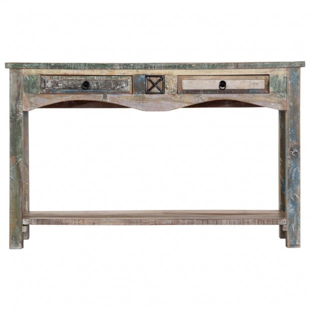 Console Table 120x40x75 Cm Solid Reclaimed Wood Image 3