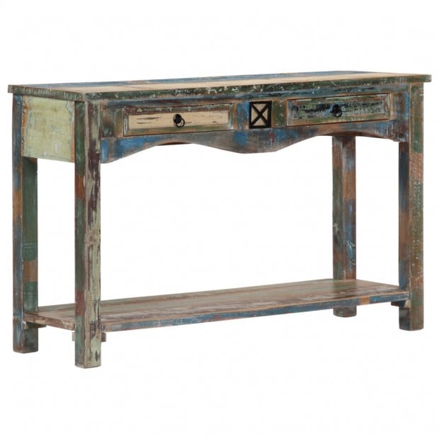 Console Table 120x40x75 Cm Solid Reclaimed Wood Image 9