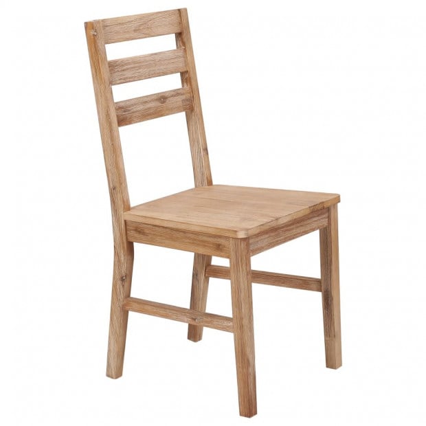 Dining Chairs 6 Pcs Solid Acacia Wood Image 2