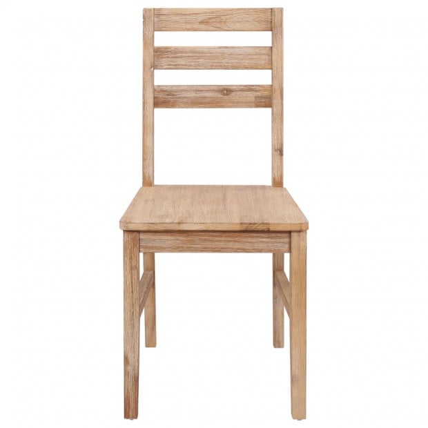 Dining Chairs 6 Pcs Solid Acacia Wood Image 3