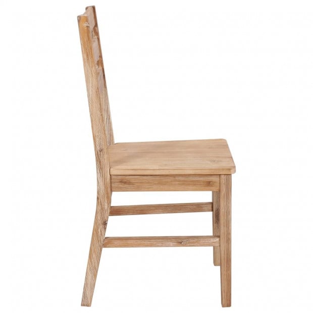 Dining Chairs 6 Pcs Solid Acacia Wood Image 4