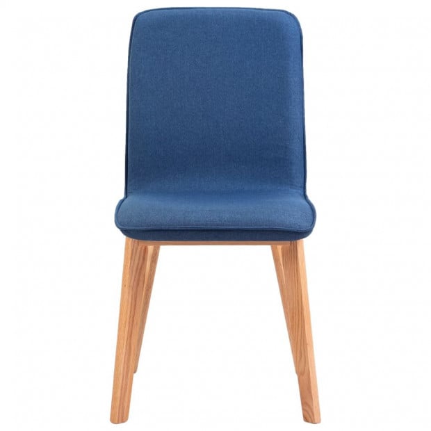 Dining Chairs 2 Pcs Blue Fabric Image 5