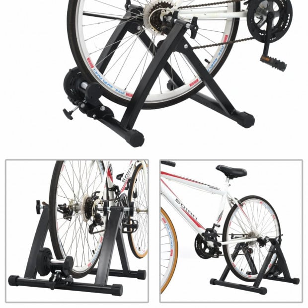 Roller Trainer Black 26in-28in Steel Black Image 2