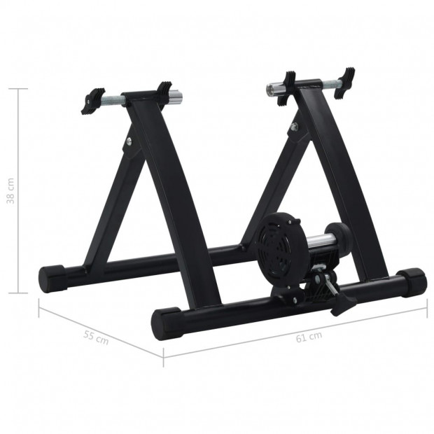 Roller Trainer Black 26in-28in Steel Black Image 10