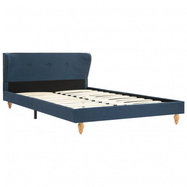 Bed Frame Blue Fabric 106x203 Cm King Single Image 2