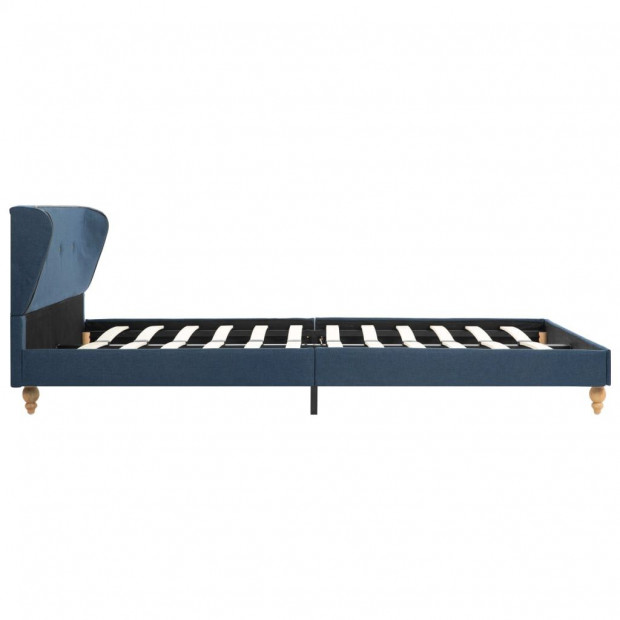 Bed Frame Blue Fabric 106x203 Cm King Single Image 4