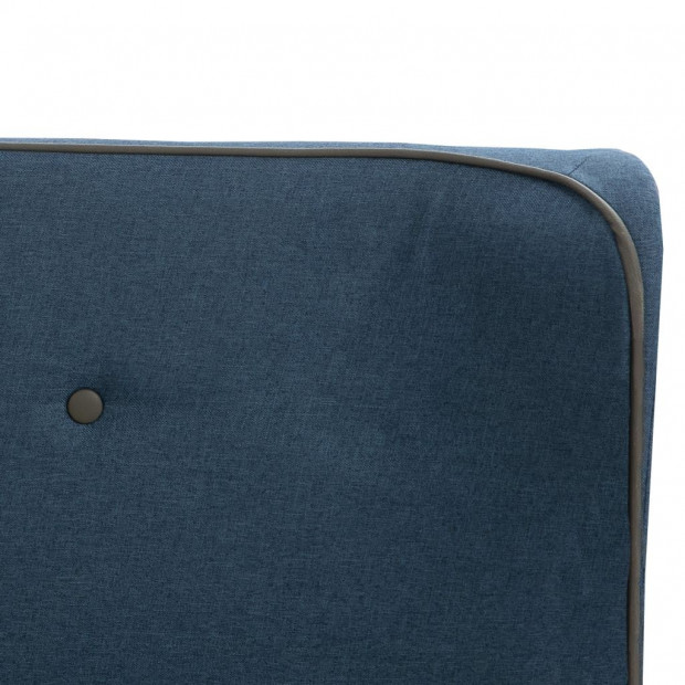 Bed Frame Blue Fabric 106x203 Cm King Single Image 5