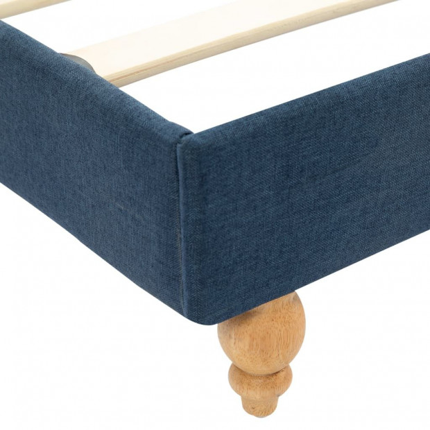 Bed Frame Blue Fabric 106x203 Cm King Single Image 6
