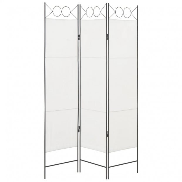 3-panel Room Divider White 120x180 Cm Image 2