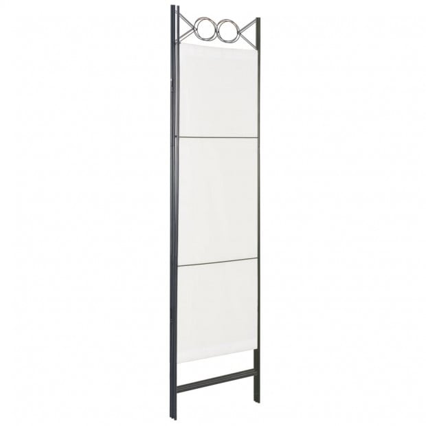 3-panel Room Divider White 120x180 Cm Image 4