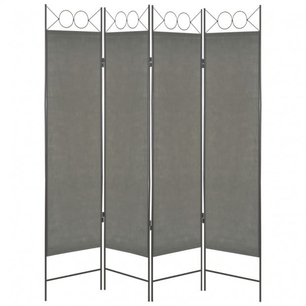 4-panel Room Divider Anthracite 160x180 Cm Image 2