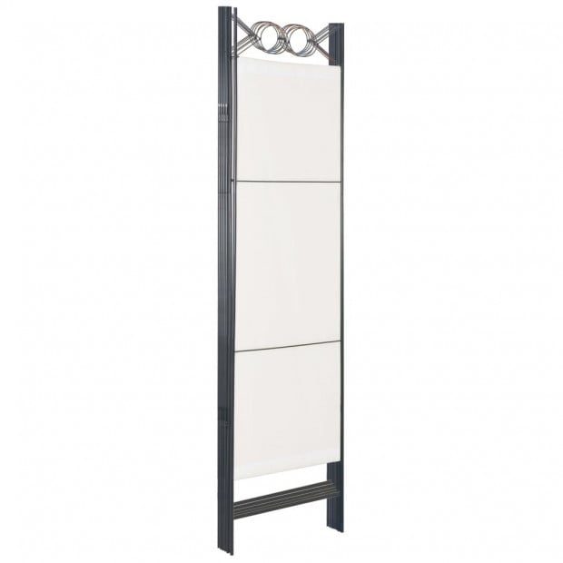 6-panel Room Divider White 240x180 Cm Image 4