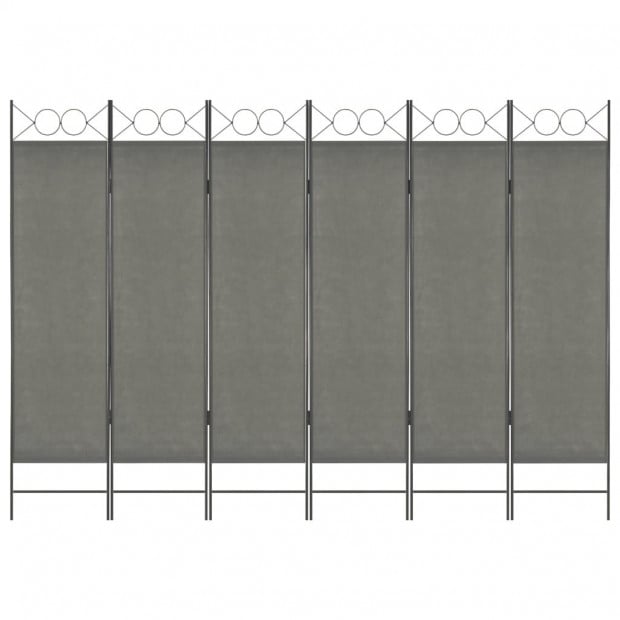 6-panel Room Divider Anthracite 240x180 Cm