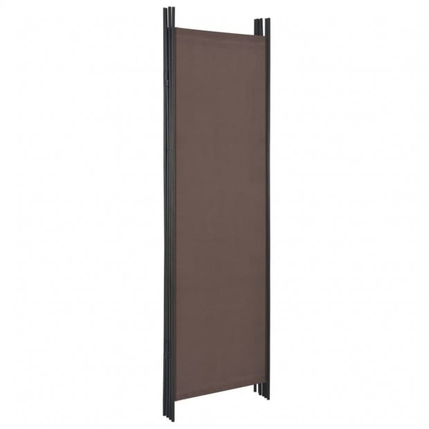 4-panel Room Divider Brown 200x180 Cm Image 4