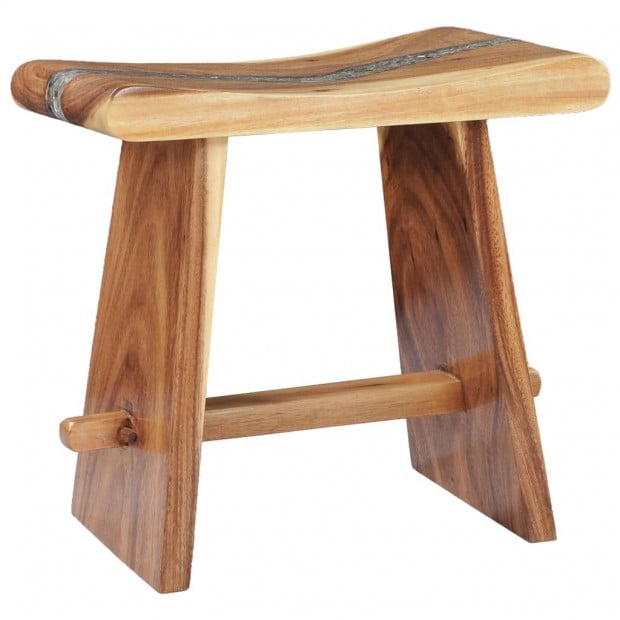 Stool Solid Suar Wood And Polyresin Image 11