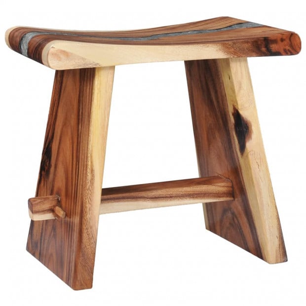 Stool Solid Suar Wood And Polyresin Image 9