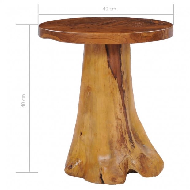 Coffee Table 40x40 Cm Solid Teak Wood Image 4