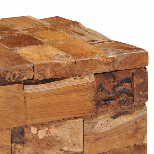 Storage Stool Solid Teak Wood Image 5