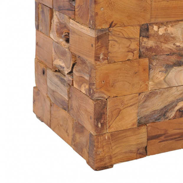 Storage Stool Solid Teak Wood Image 6