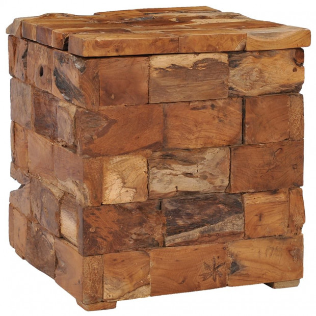 Storage Stool Solid Teak Wood Image 10