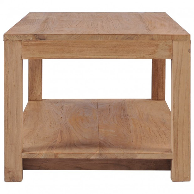 Coffee Table 100x50x40 Cm Solid Teak Wood Image 3