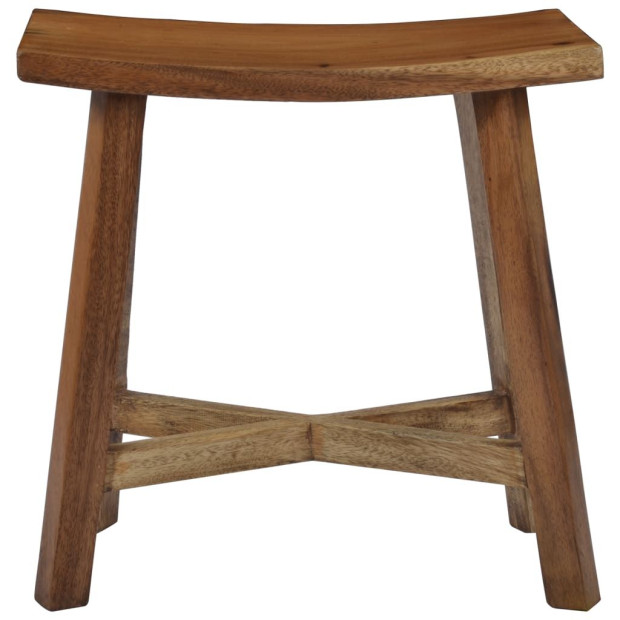 Bathroom Stool Solid Suar Wood Image 2