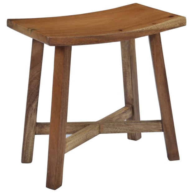 Bathroom Stool Solid Suar Wood Image 11