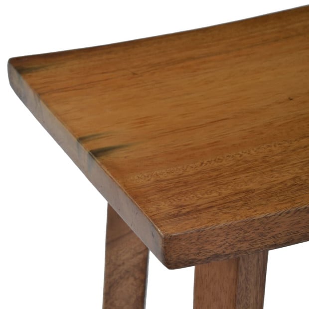 Bathroom Stool Solid Suar Wood Image 4