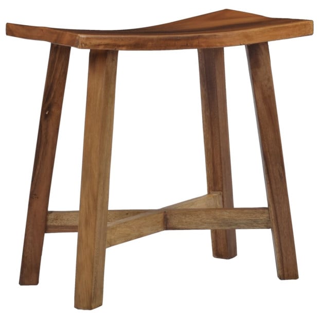 Bathroom Stool Solid Suar Wood Image 7