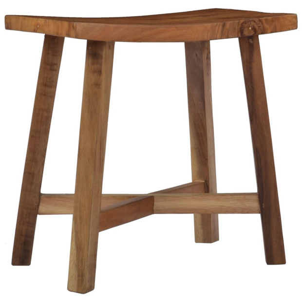 Bathroom Stool Solid Suar Wood Image 8